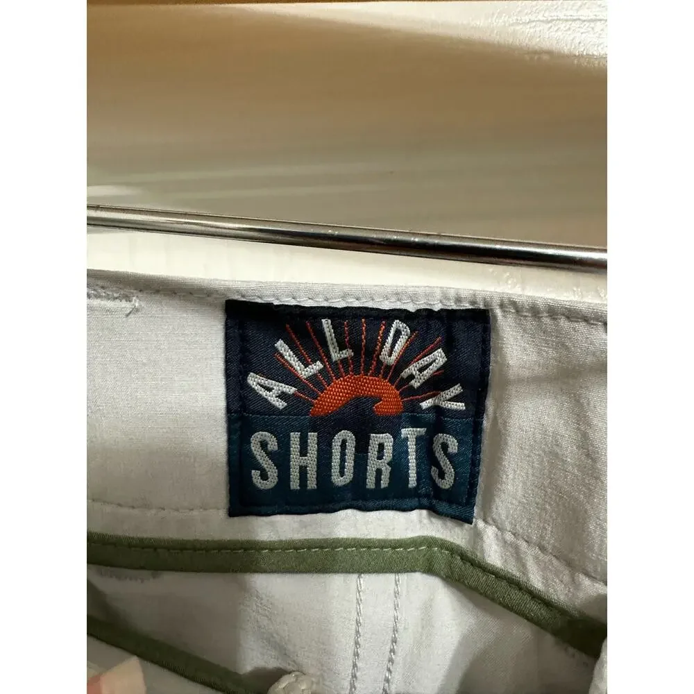 Faherty men's belt loop all day shorts 7'' stone size‎ 42 NEW $98